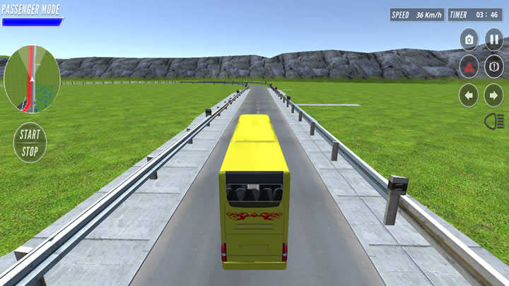 intercity bus driver 3d